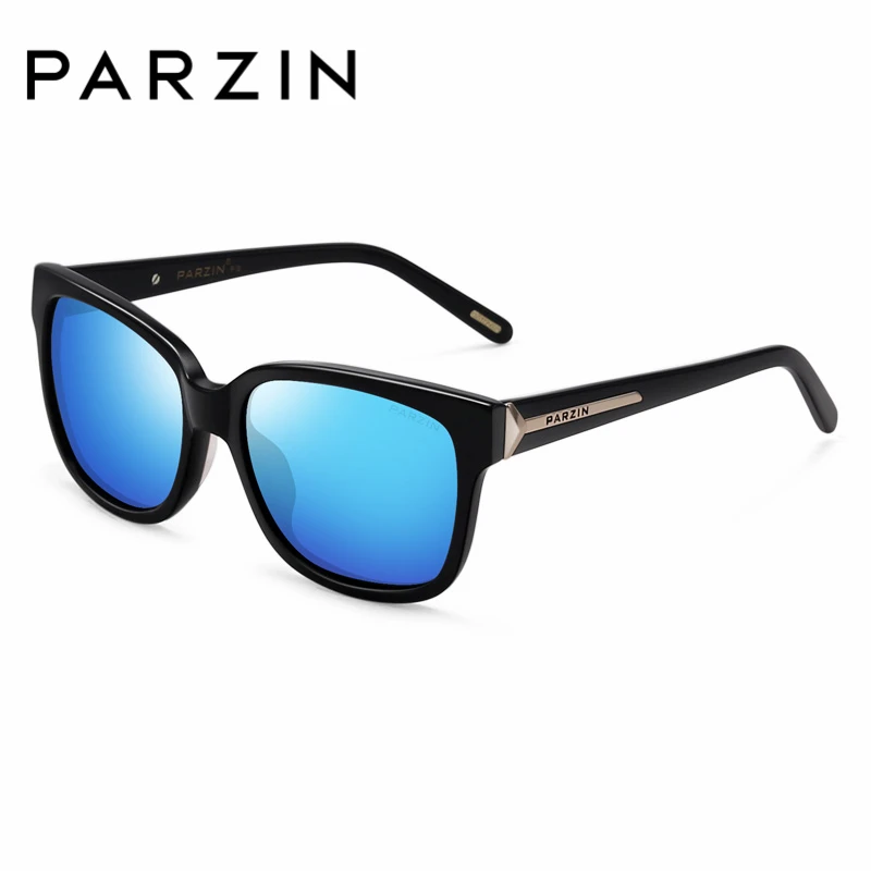 

PARZIN Brand Polarized Sunglasses Men & Women Lovers Classic Retro Plastic Titanium Frame Shield Anti UV400 High Quality 9601