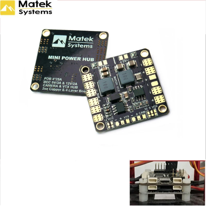 

3pcs/lot Mini Power Hub Power Distribution Board PDB Board with BEC 5V & 12V for FPV QAV250 ZMR250 Multicopter Quadcopter