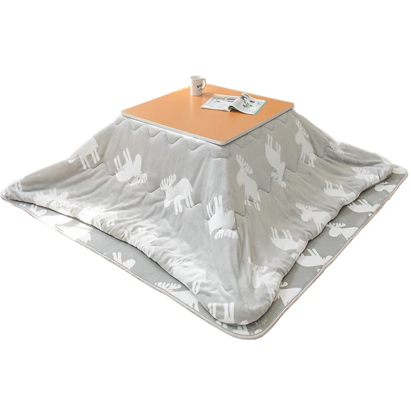 

2018 New 2pcs/set Kotatsu Futon&Carpet Square Patchwork Style Cotton Soft Quilt Japanese Kotatsu Cover for 60/75/80/90cm Table