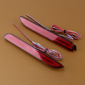 

CITALL 2pcs Rear LED DRL Bumper Reflector Driving Brake Light Red Lens Lamp Fit For Toyota Camry Matrix Sienna Lexus IS-F