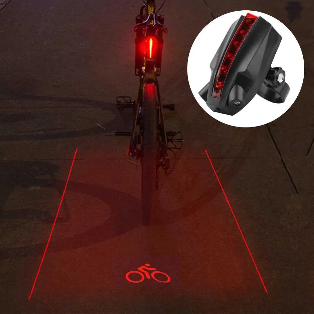 

Bicycle Taillight Mountain Road Bike Rear Light Safety Warning Seatpost Light with Logo Projection Laser Bicycle Light