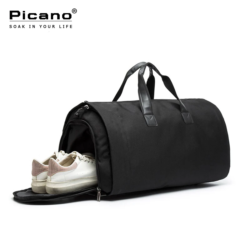 

Picano Travel Bag Multifunction Travel Duffle Bags for Men Collapsible Bag Large Capacity Duffel 2 In 1 Suit Garment Bags PCN059