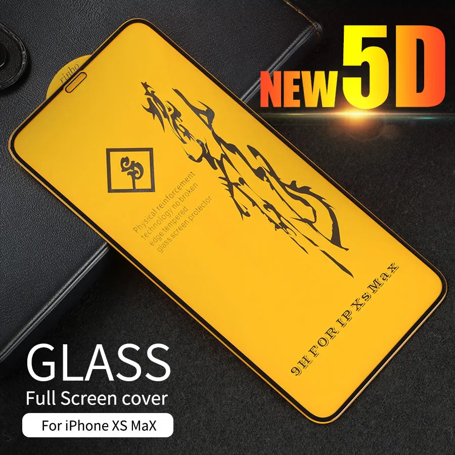 

Jappinen 5D Curved Full Glue Cover Tempered Glass For iPhone XS Max Glass Protector Film For iPhone X XS XR Screen Protector