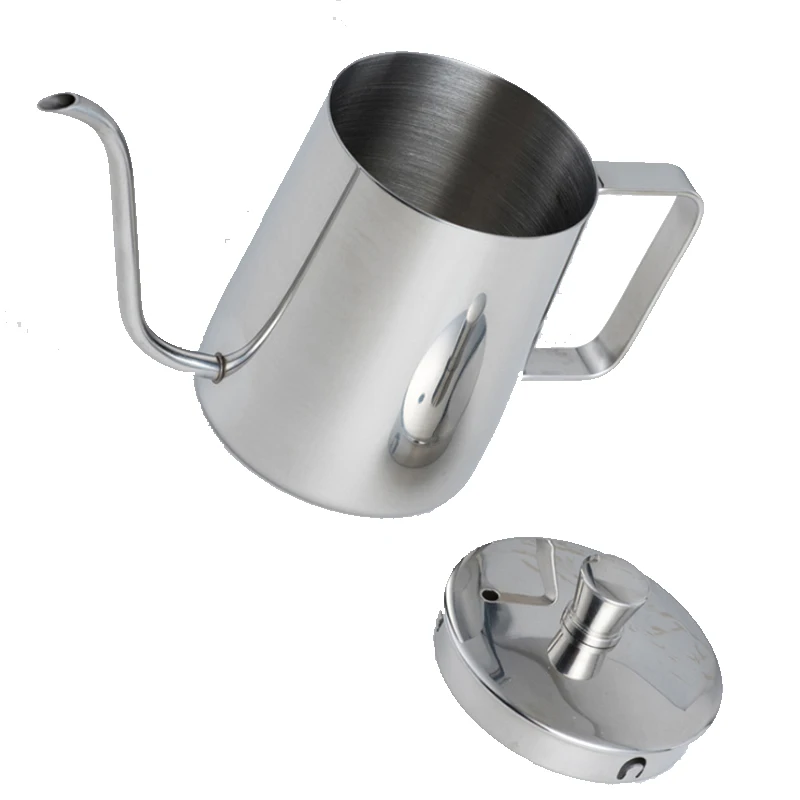 350ml 600ml 304 Stainless Steel Long Narrow Spout Coffee Pot Gooseneck