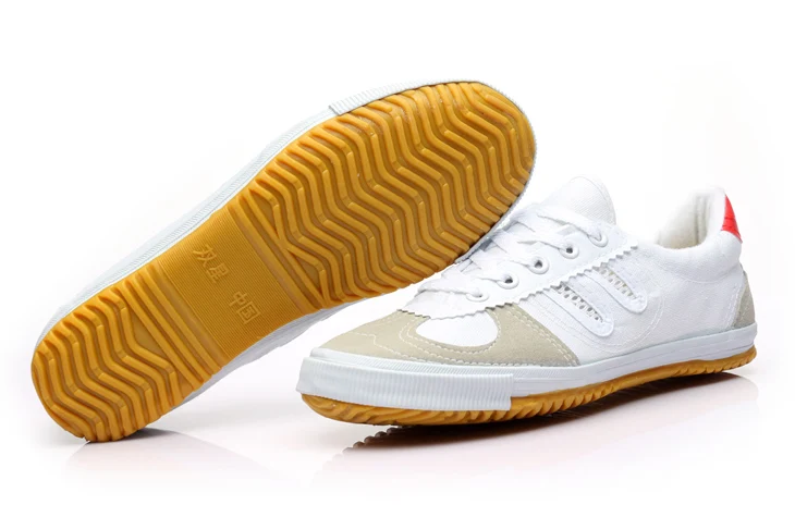 Kung fu tai ji wing chun обувь Оксфорд-подошва парусиновая обувь дышащие спортивные тренировочные кроссовки Brace lee - Цвет: Белый цвет