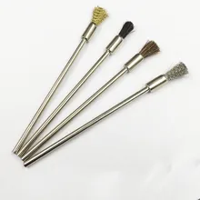 4 шт Мини Портативный Стальная проволока щетка синтетические кисти керосиновая Зажигалка Spark Флинт Колесо следов очиститель, инструмент для очистки