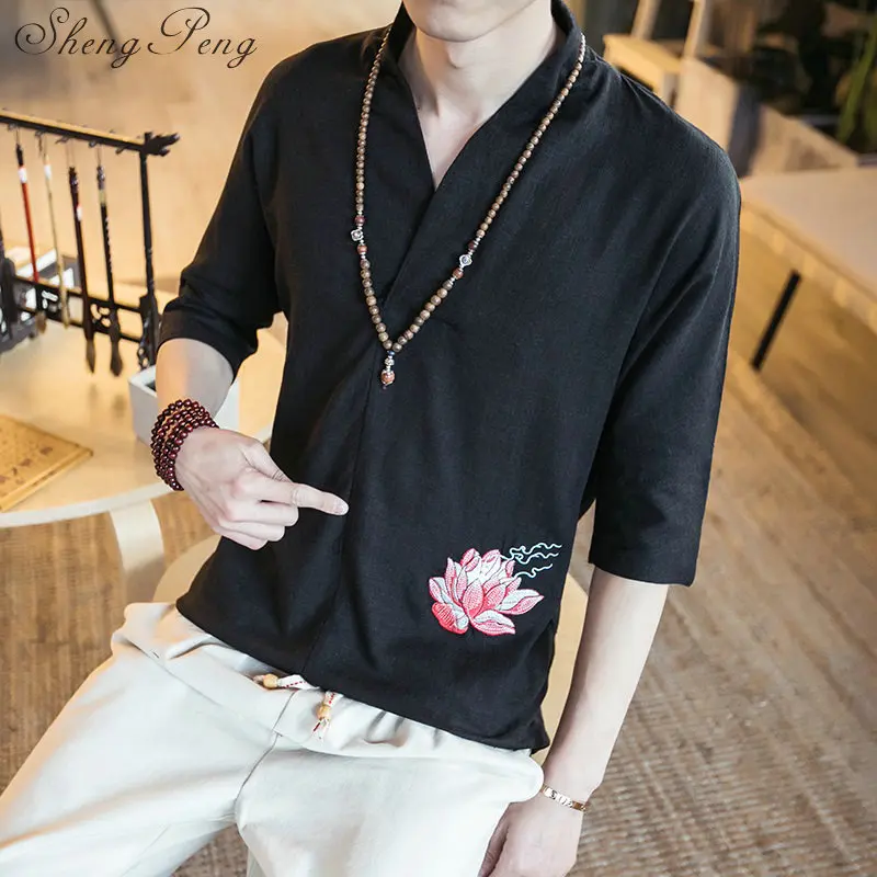 Традиционные китайские рубашки для мужчин традиционная китайская одежда для мужчин Летний стиль Китайская одежда Шанхай Тан Кунг Фу CC216