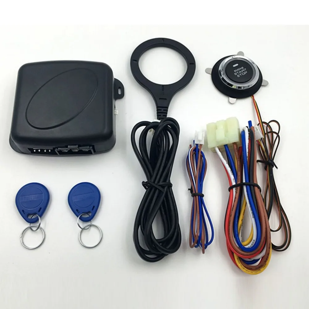 

New Smart Car Engine Push Start Stop Button RFID Lock Ignition Keyless Entry System Auto Start Stop Immobilizer Starline