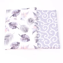 40x50 см листья узор DIY кукла ткань хлопок ткань Подушка шитье ручной работы Tecidos или лоскутное одеяло 2 шт./лот M32