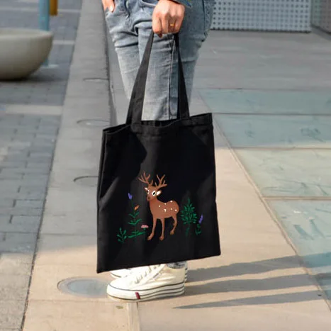 

Women Canvas Tote Shoulder Bag Cartoon Printing Ladies Shopping Bag Eco Cotton Cloth Handbag Beach Shopper Bag Bolsa Feminina