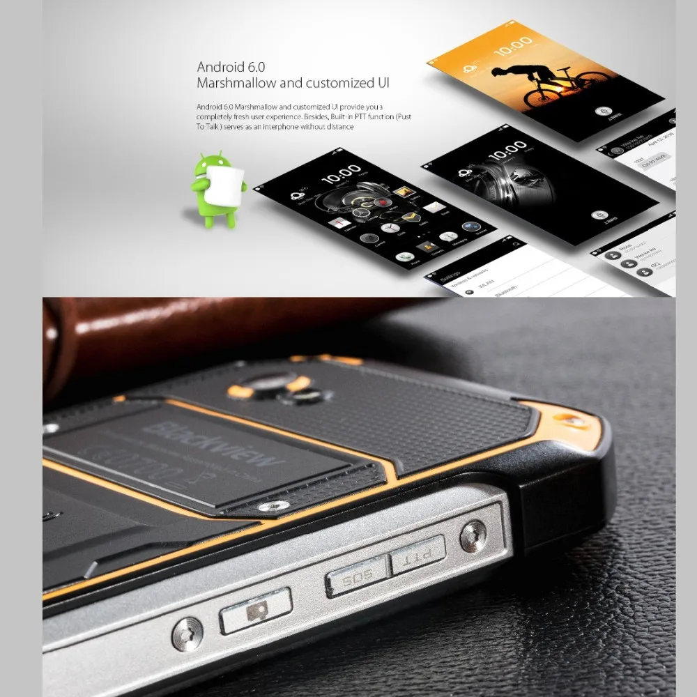 Blackview BV6000 32 ГБ ROM 3 RAM IP67 Водонепроницаемый Телефон 4500 мАч 4.7 дюймов Gorilla Glass Android 6.0