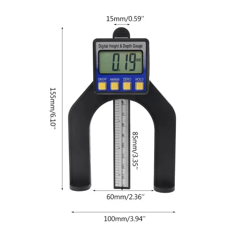Цифровой измеритель глубины протектора, альтиметры, Штангенциркули, ЖКД, магнитная устойчивая 80 мм, ручные роутеры, измерительные инструменты