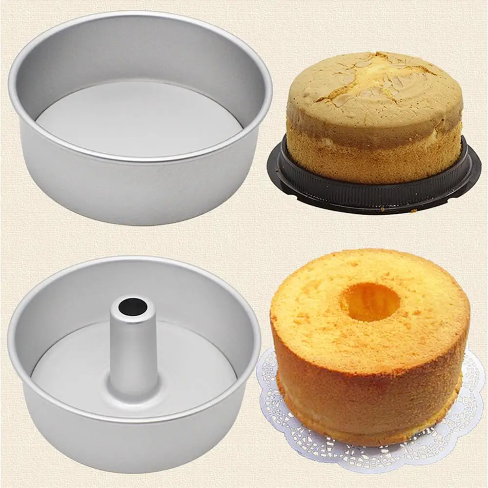 6 Inch Aluminum Alloy Round Chiffon Cake Pan For Diy Baking Tools Durable 新作多数