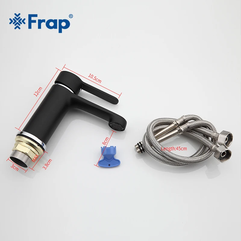 Frap new black 340mm Outlet pipe Bathtub shower