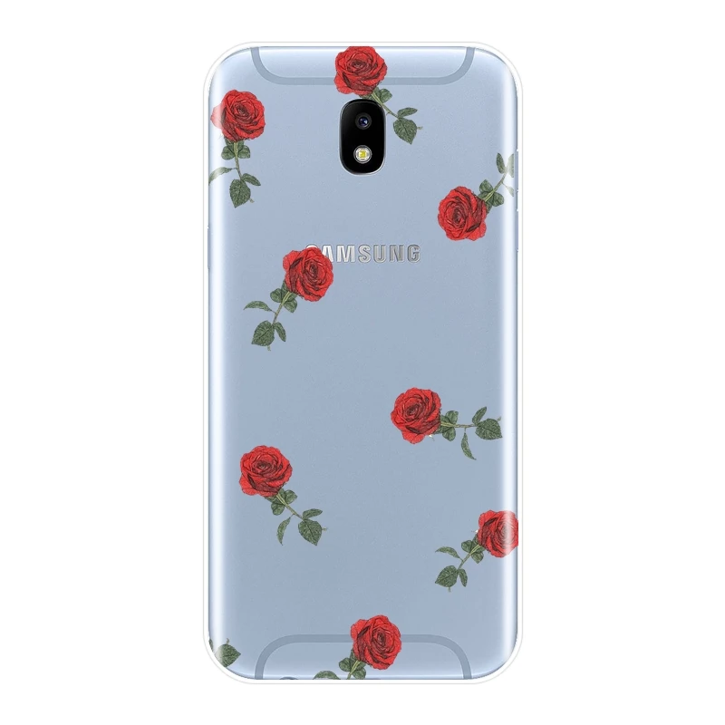 Задняя крышка из ТПУ для Samsung Galaxy J4 J6 J8 Plus мягкий силиконовый розовый чехол
