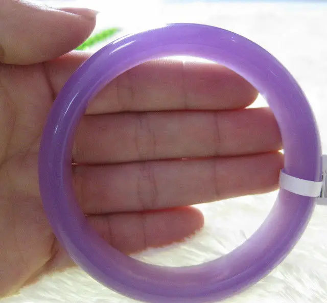 

FREE SHIPPING VERY FINE RARE NATURE PURPLE JADEITE BRACELET BANGLE 65MM a 5.19