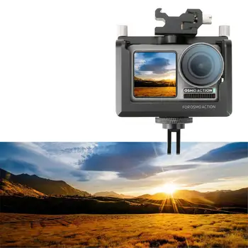 

Yiwa For DJI Osmo Action Aluminum Alloy Protective Frame Action Camera Protection Case Housing Box Sport Camera Accessories