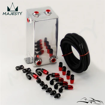

Black Universal 4L Surge tank polish Fuel cell 4 Litre Swirl Pot System kit