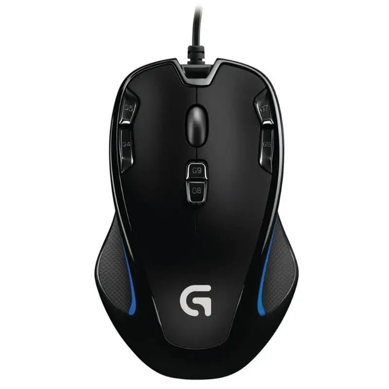Logitech G300s игровой Мышь 2500 Точек на дюйм USB Проводная оптическая Сенсор и посторонней помощи Мышь 7 цветов с подсветкой для игровая мышь для геймеров Мышь 9 кнопок