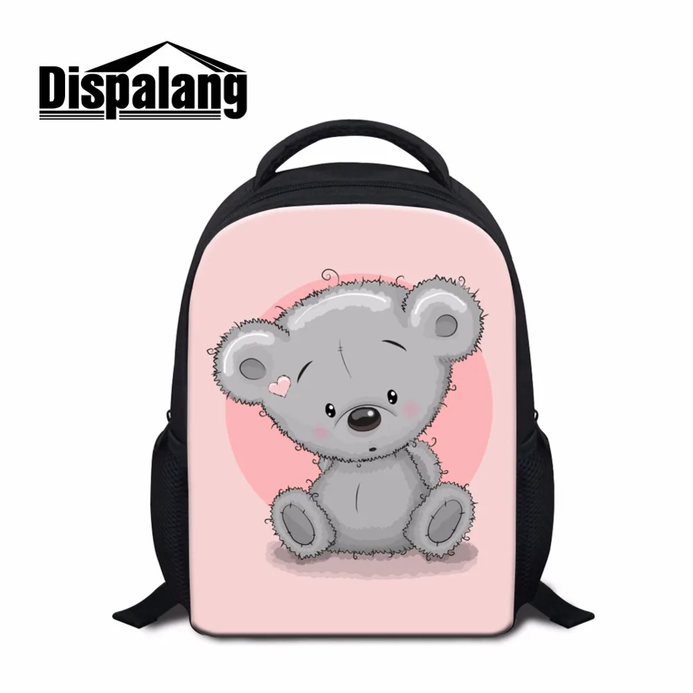 Dispalang 12 Inch children backpack toddler cartoon school bag nursery baby cute bear shoulder