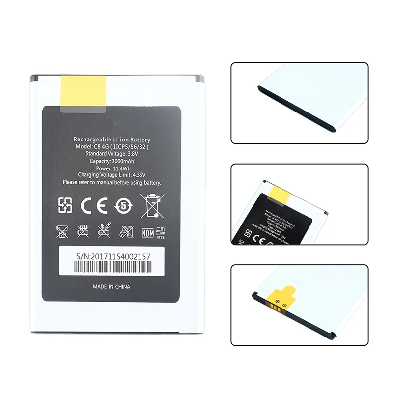 Ocolor для Oukitel C8 Pro 4G Батарея 3000 mAh запасная резервная батарея долгое время ожидания