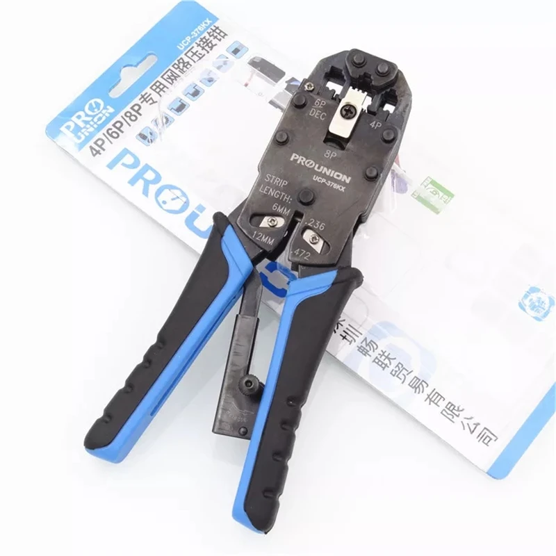 UCP 376TX 3 в 1 Pro'skit многофункциональные модульные щипцы для сетевого кабеля 4 P/6 P/8 P
