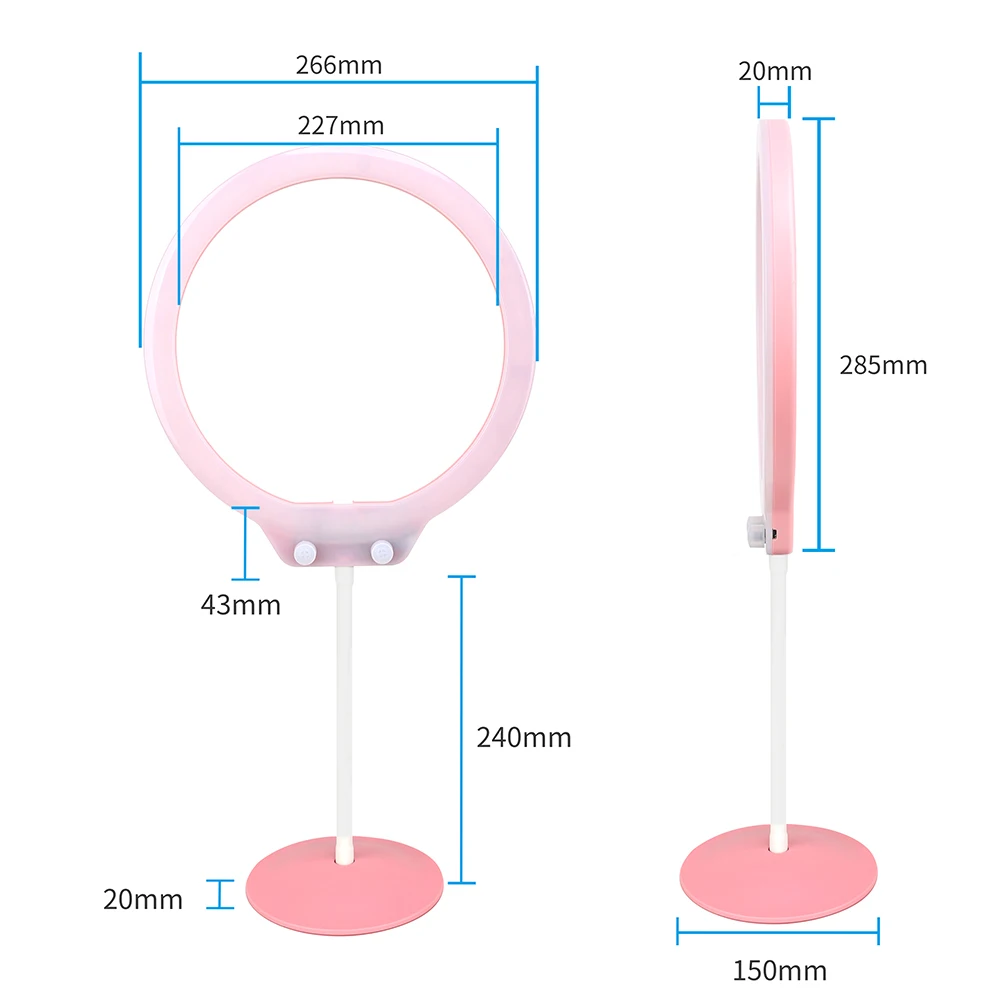 ZOMEI ZM128 3200 K-5600 K студия телефона кольцевой светильник с зеркальным и телефонным зажимом для iPhone X/8/7 для цифровой зеркальной камеры Canon Nikon sony DSLR