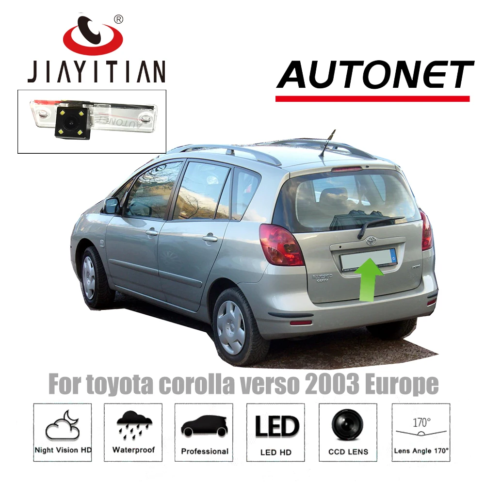 JiaYiTian rear font b camera b font For Toyota Corolla Verso Corolla Spacio 2001 2007 E121