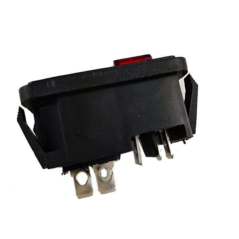 Штепсельная розетка переменного тока IEC320 C14 входная 250 в 10 А 4 контактный красный