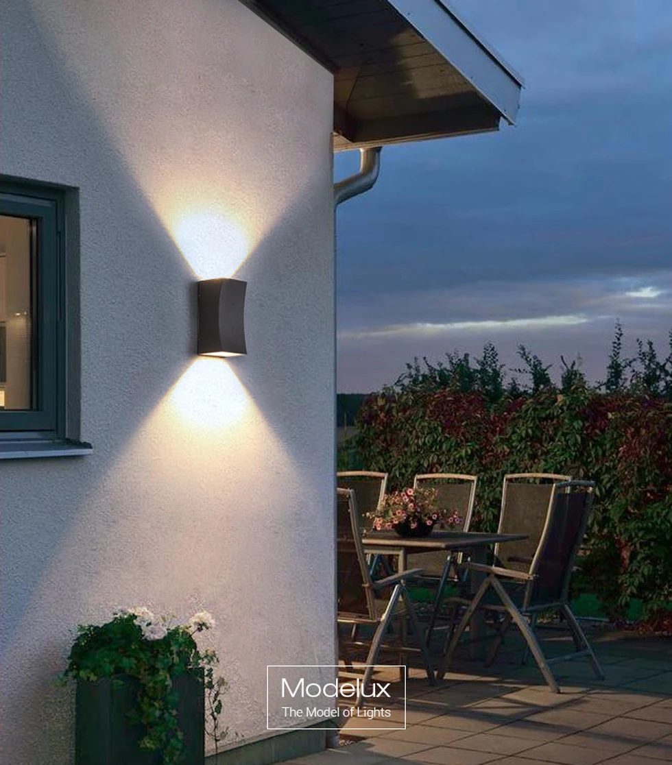 Jardim ao ar Lâmpada de Parede de Alumínio Casa de Luxo Conduziu a Iluminação Luz de Parede Livre Criativo Fundido Luzes Lâmpadas Corredor Moderna Simples 16 Corredor lâmpada de Parede Moderna Simples Luz
