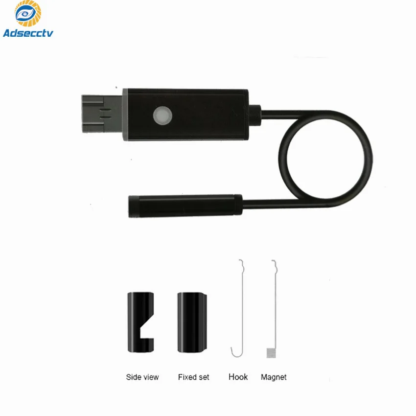 

IP67 waterproof 7mm Lens 2M Endoscope 2in1 USB camera Inspection Tube camera with adjustable leds for android Phone and PC