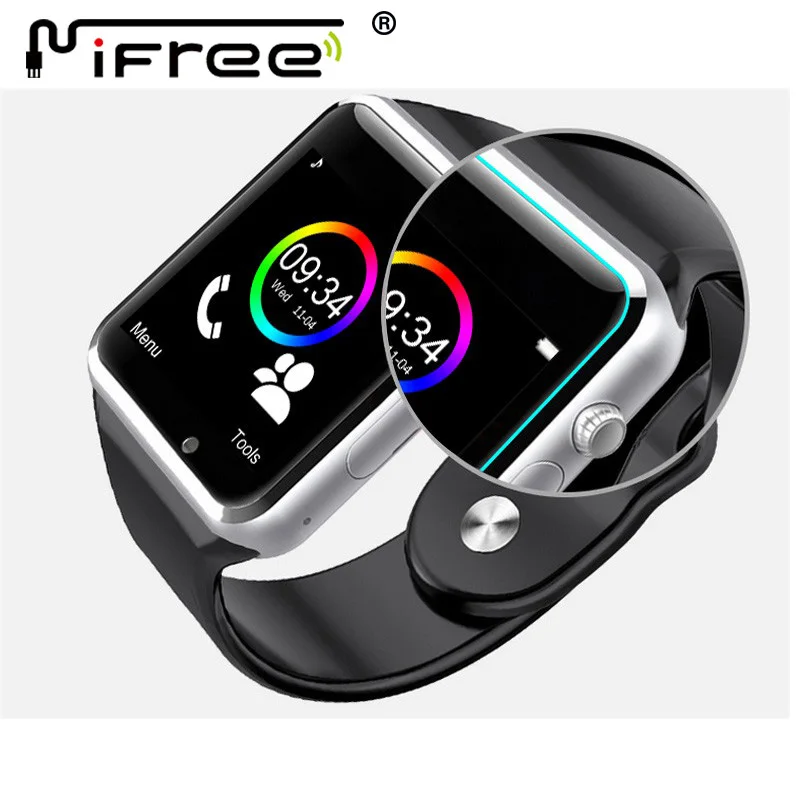 2016 A1 WristWatch Bluetooth BT font b Smart b font Healthy 2 5D LCD font b