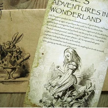 20 шт./компл. Винтаж стиль Приключения Алисы в стране чудес открытка набор поздравительных открыток