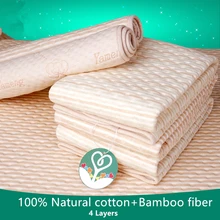 Alfombrilla para cambiar pañales de bebé, colchón de bebé transpirable, impermeable, esterilla de algodón reutilizable para bebé recién nacido