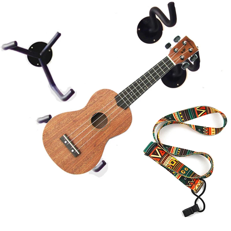MoonEmbassy Ukulele Wall Hanger Mount Slatwall Horizontal Ukulele