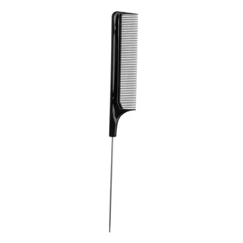 

Hot Sale Fine-tooth Metal Pin Styling Rat Tail Combs Hairdressers Barbers Black Tail Comb Rat For Hair Styling