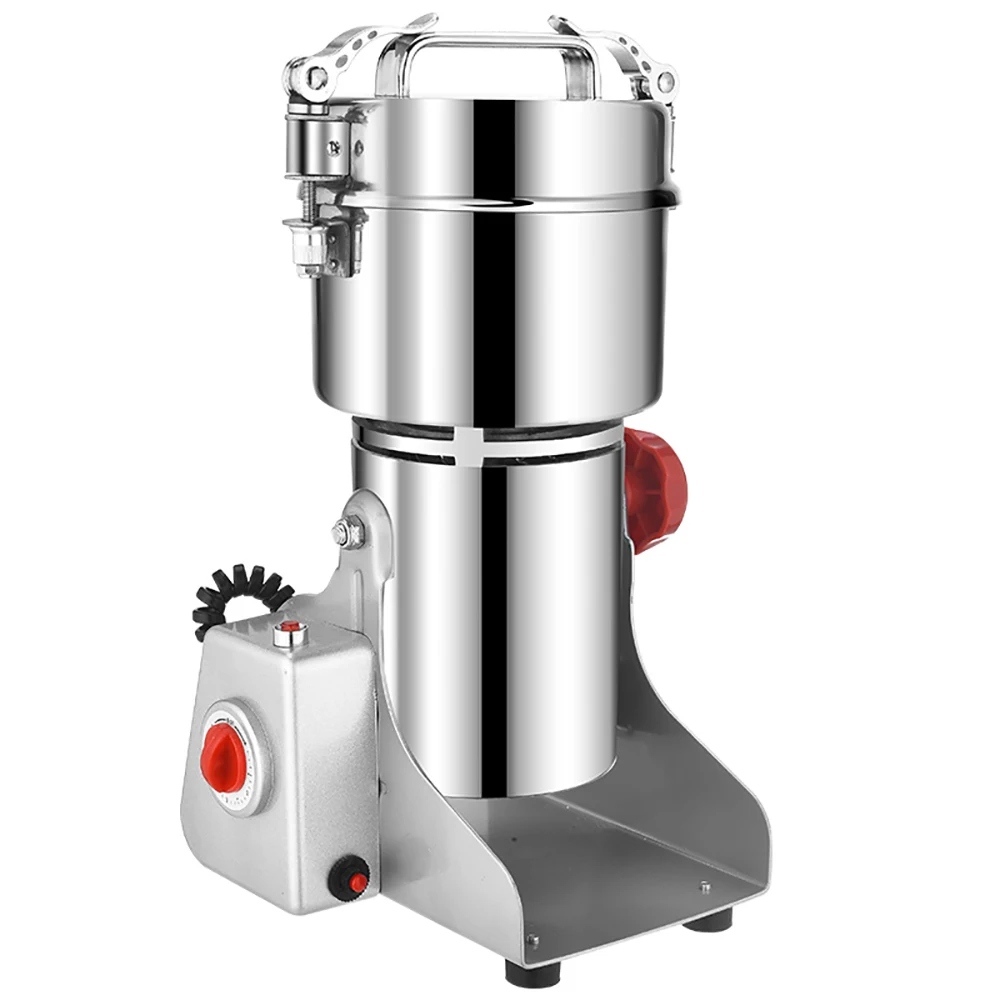 

700G Electric Dry Grain Spice Flour Mill Grinder Stainless Steel Powder Pulverizer For Herb Corn Wheat Chilli 110/220V