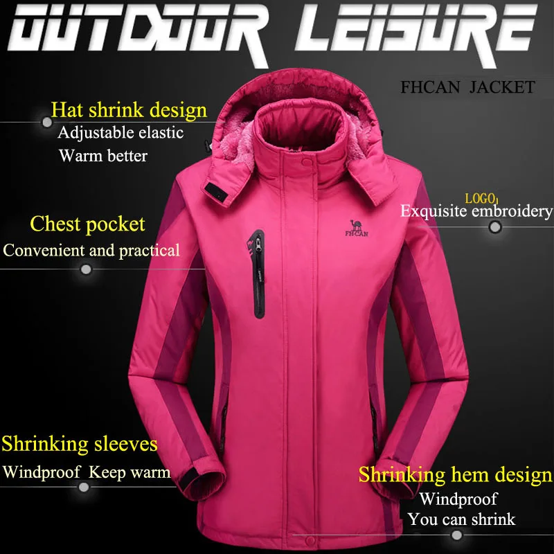 Ski Suit For Women Ski Jacket Pants Waterproof Mountain Skiing Suit Snowboard Sets Winter Outdoor Sports Fleece Thermal Clothing