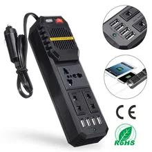 200 W Вт автомобильный прикуриватель инвертор 12 V постоянного тока до 220 вольт Инвертор постоянного тока в переменный преобразователь 4 USB 3.1A Зарядное устройство волна автоадаптер Напряжение трансформатор
