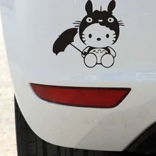 Lovely Totoro Umbrella Car Stickers and Decal for Toyota Chevrolet Volkswagen Golf Polo Honda Hyundai Kia Lada Opel Peugeot