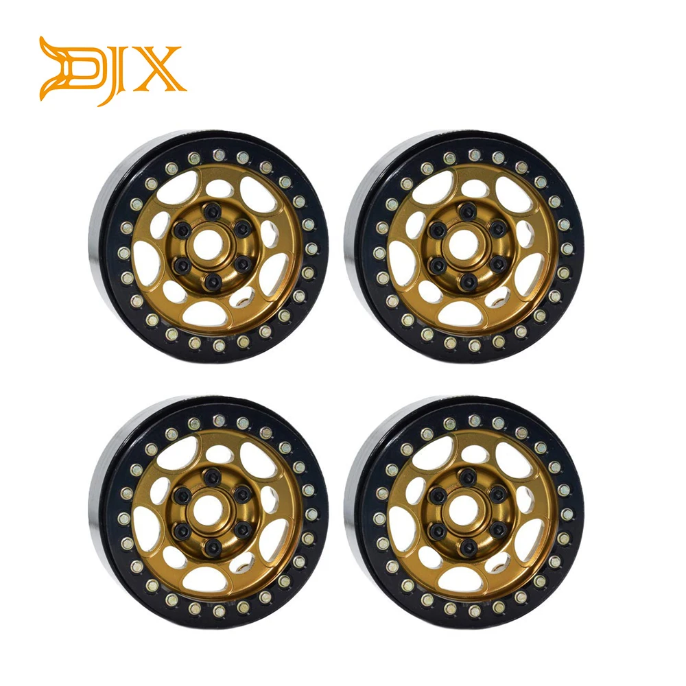 

4PCS 1.9" Beadlock Wheel Rims for 1/10 Scale Rc Crawler Traxxas TRX-4 Axial Scx10 II D90 Tamiya CC01 D110