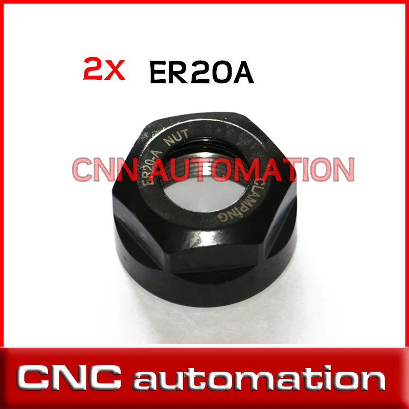 

2pcs ER20 nuts ER20A type A nut for collets on spindle