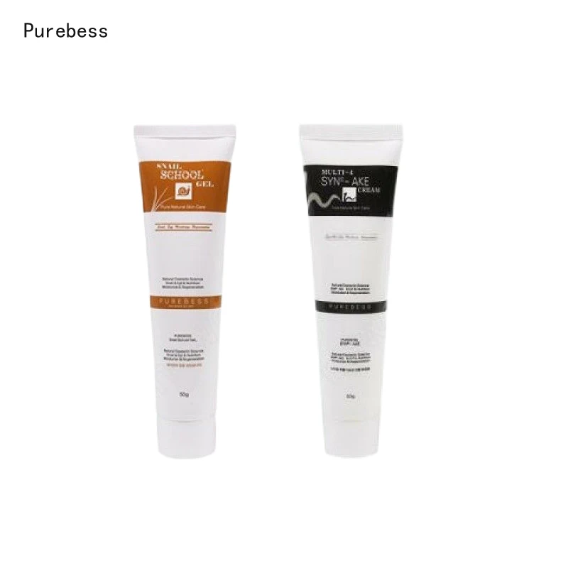 Purebess Улитка школа гель 50 г + мульти 4 Syn Ake крем Корея увлажняющий для лица кожи анти