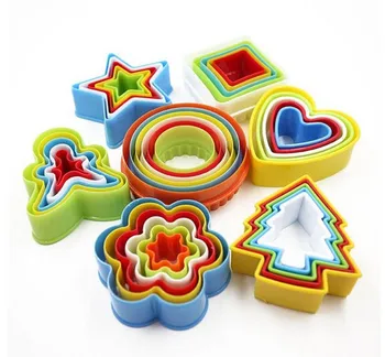 

Fondant Biscuit Cake Mousse Mould Cookie Maker Mold Edge Cutter Plastic DIY Cookie Mold Set Kitchen baking Tool