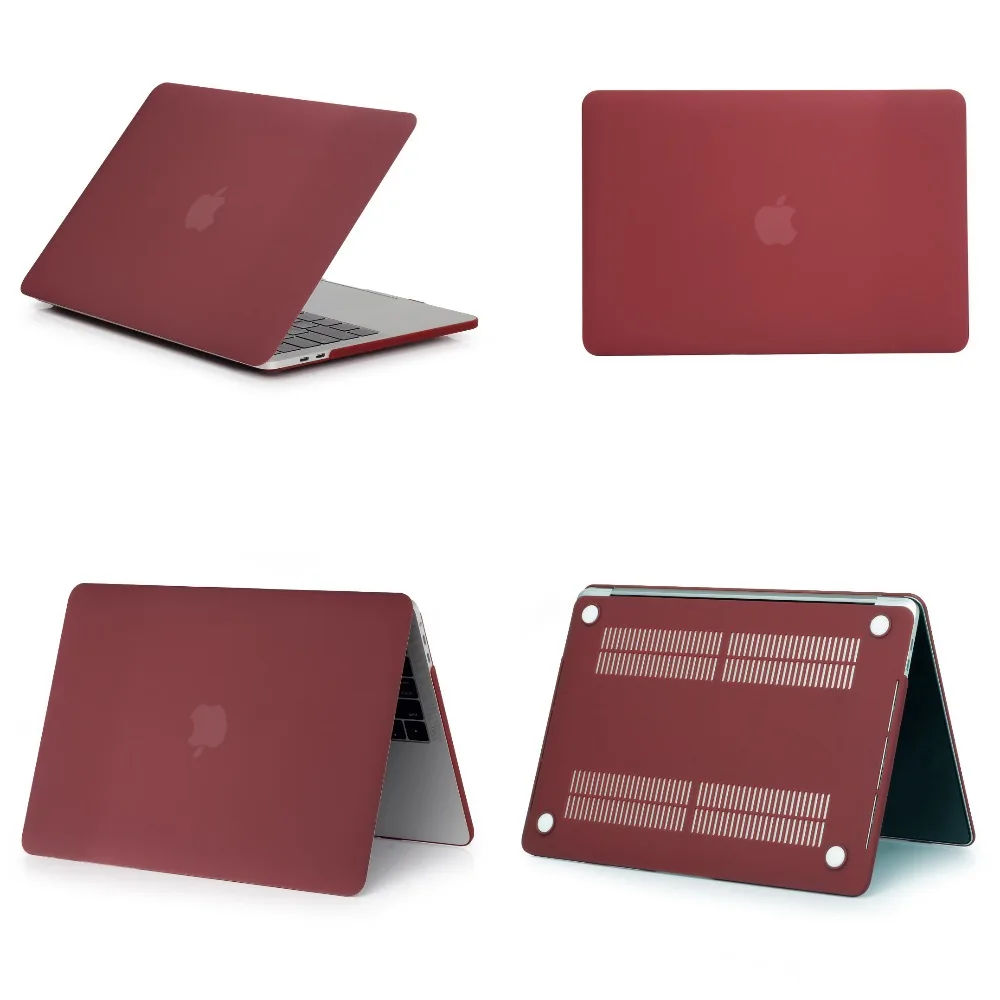 Матовый чехол для ноутбука Apple MacBook Pro retina Air 11 12 13 15 дюймов, для Mac Air 13 Чехол, Pro 13 15 чехол с сенсорной панелью