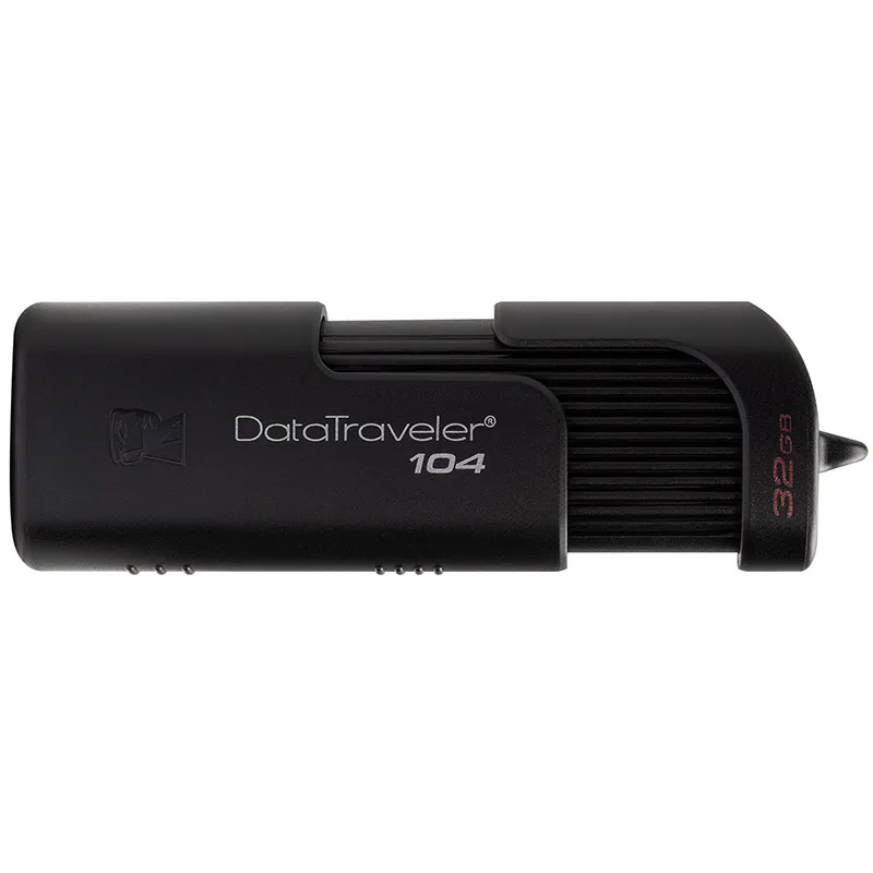 Kingston флешка новый USB Flash 32 Гб черный DT104 бизнес офисный автомобиль портативный Cle