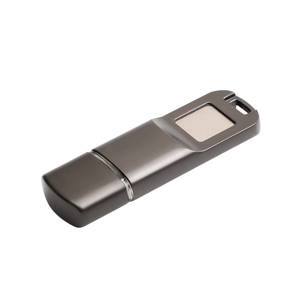 Arealer USB2.0 Fingerprint Encryption USB Flash Disk U Disk Encrypted Memory Metal Design for Business/Personal Data Security