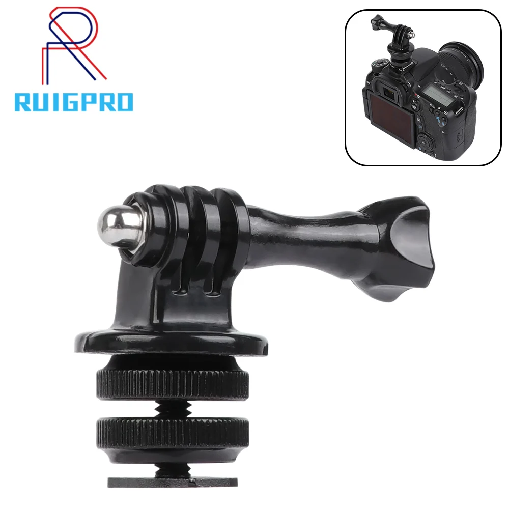 Professional Accessories 1/" Hot Shoe Adaptor With Tripod Mount Adapter For Camera GoPro Hero 8 7 6 5 4 3