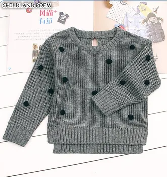 

Baby Girls Sweater Autumn Winter Pompom Boys Sweaters Infant Toddler Baby Cardigan For Girls Baby Knitted Clothes Baby Pullovers