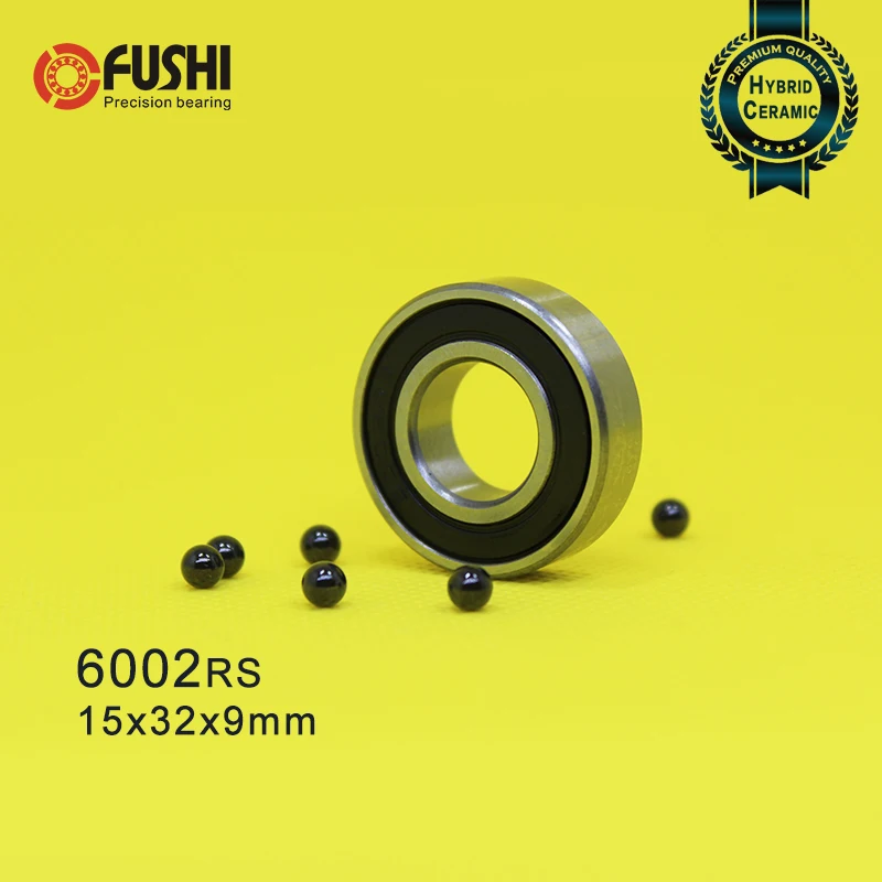 6002-2RS 15x32x9 Ball Bearing Dual Sided Rubber Sealed Deep Groove 4PCS